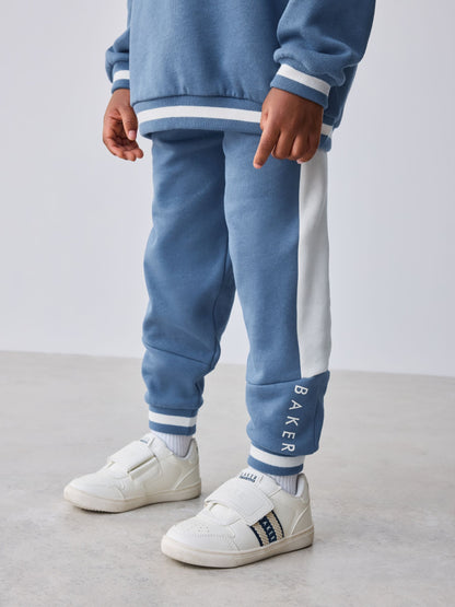 Baker by Ted Baker Blue Varsity Sweatshirt and Joggers Set image 5