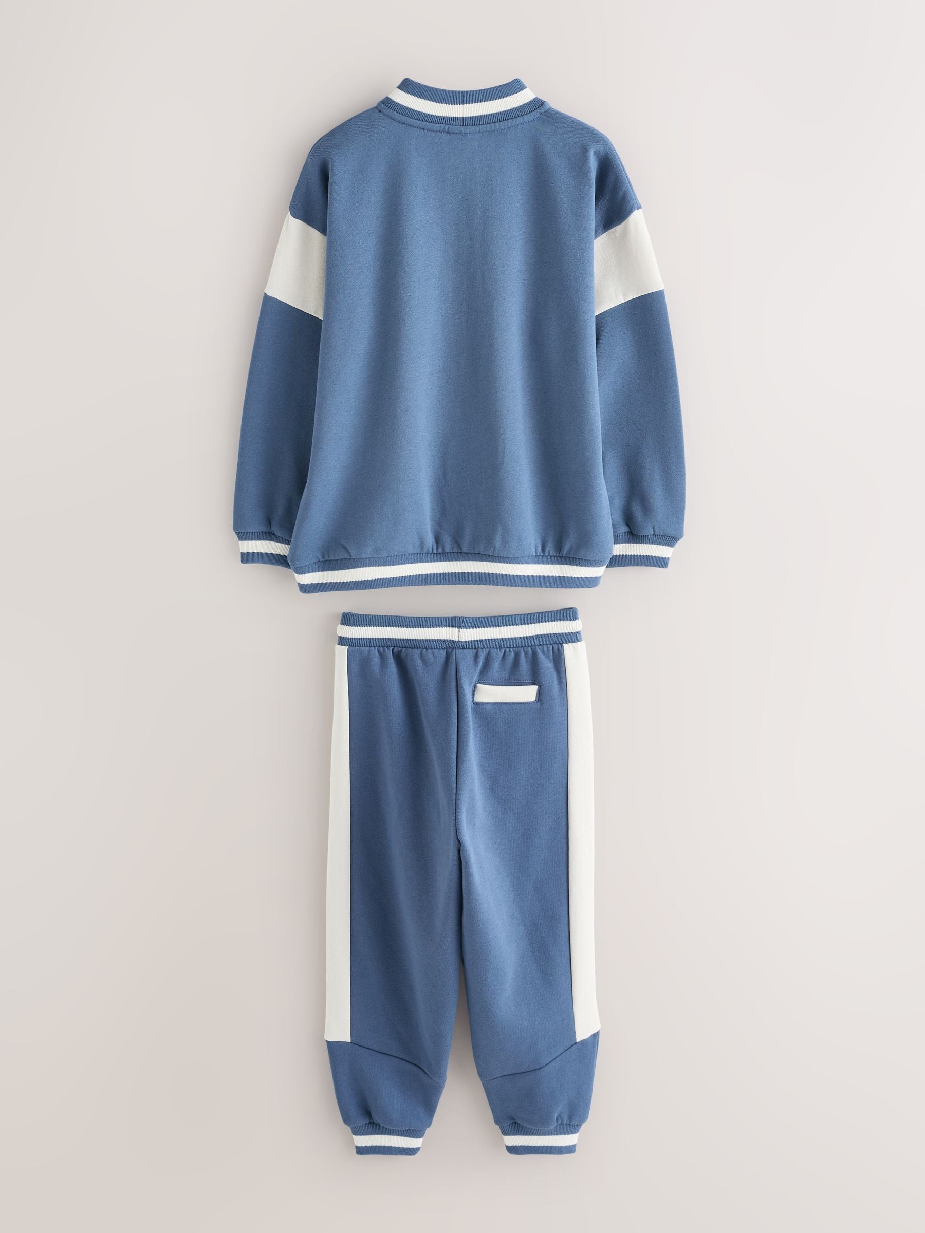 Baker by Ted Baker Blue Varsity Sweatshirt and Joggers Set image 8