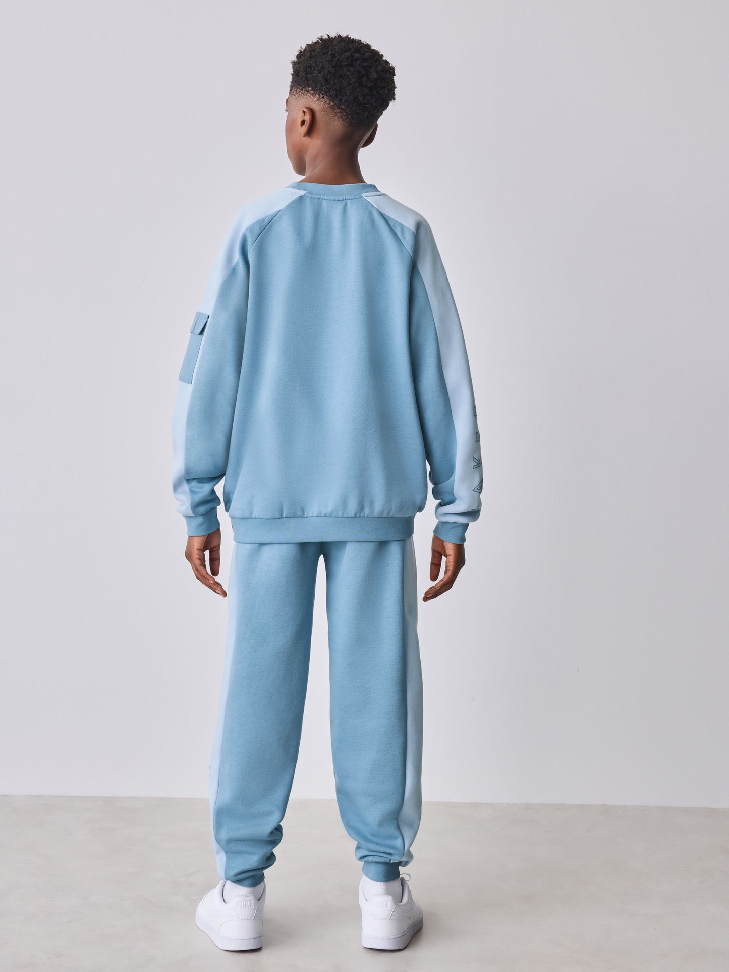 Baker by Ted Baker Oversized Blue Panel Sweatshirt and Jogger Set image 5