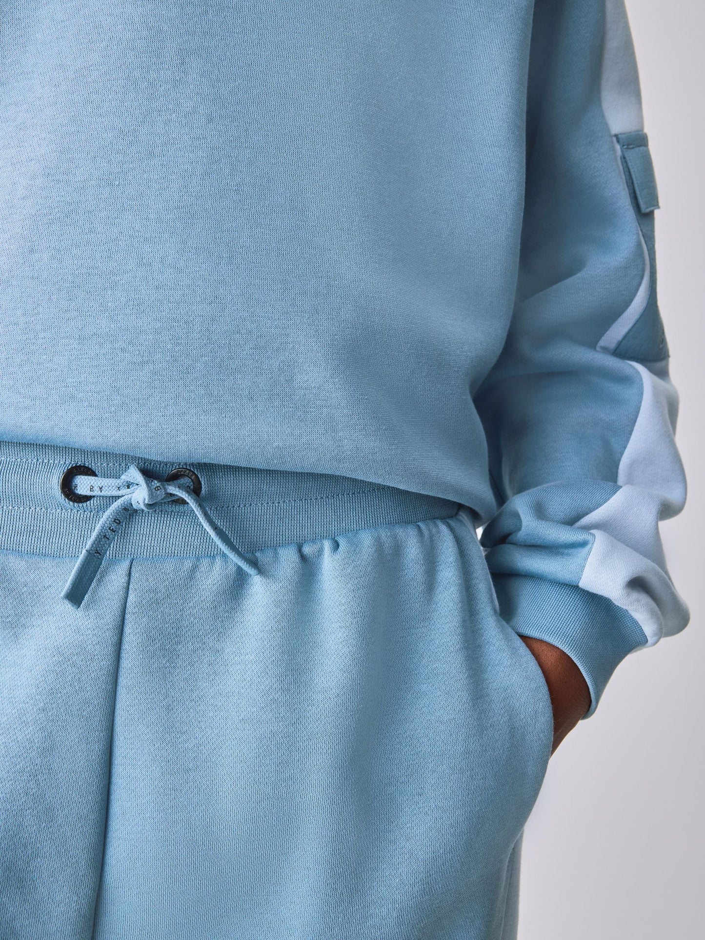 Baker by Ted Baker Oversized Blue Panel Sweatshirt and Jogger Set image 8