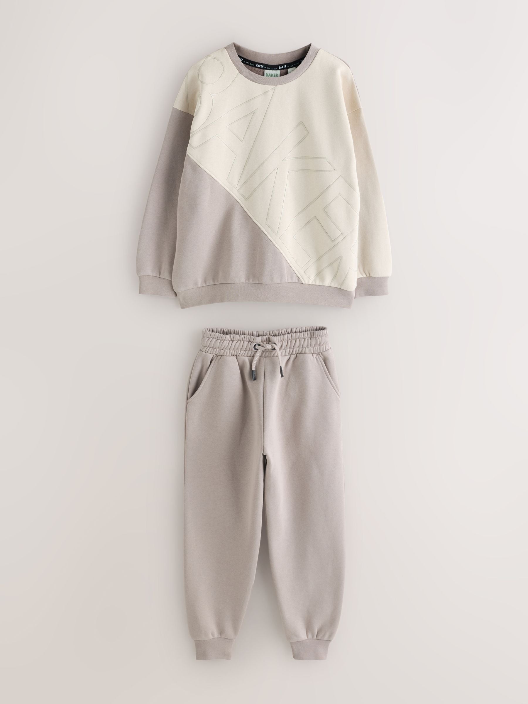 Baker by Ted Baker Colourblock Sweat Top and Joggers Set image 1