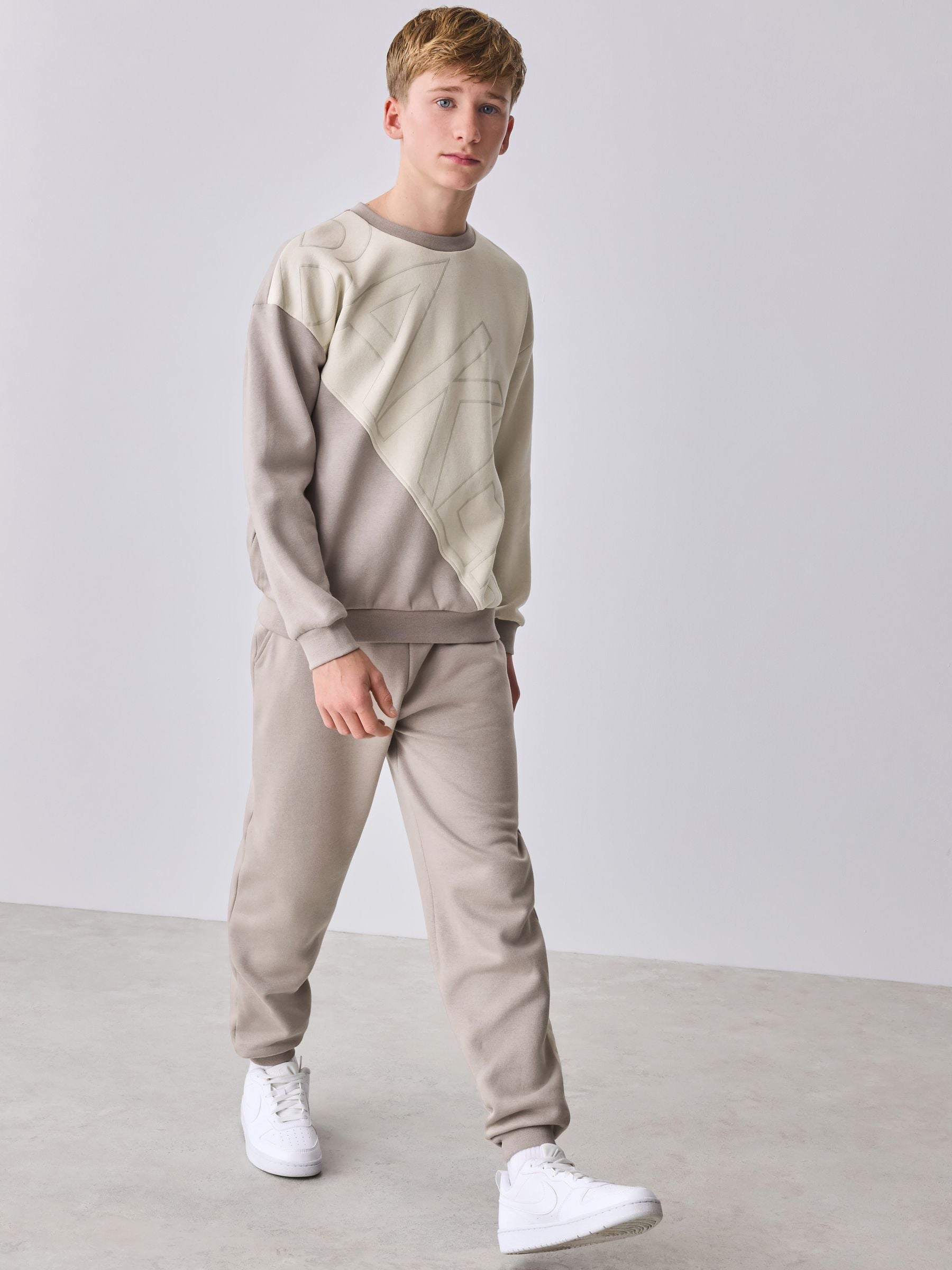 Baker by Ted Baker Colourblock Sweat Top and Joggers Set image 3