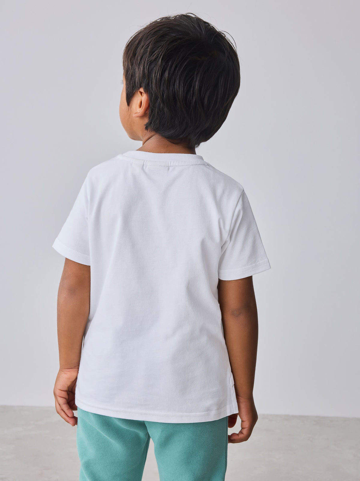 Dsiney Kidz - Baker by Ted Baker Green 3 Piece Varsity Jacket T-Shirt and Joggers Set image 5