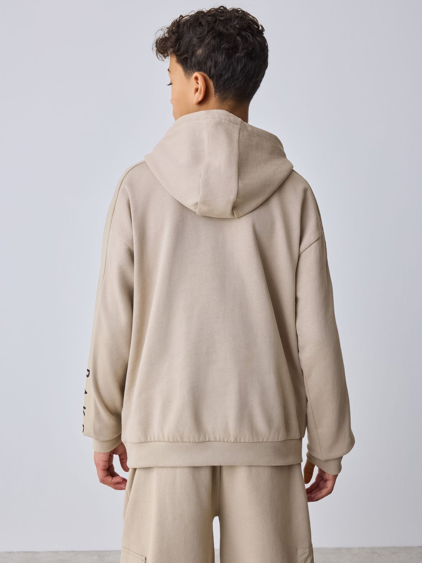 Baker by Ted Baker Stone Funnel Neck Hoodie and Joggers Set image 6