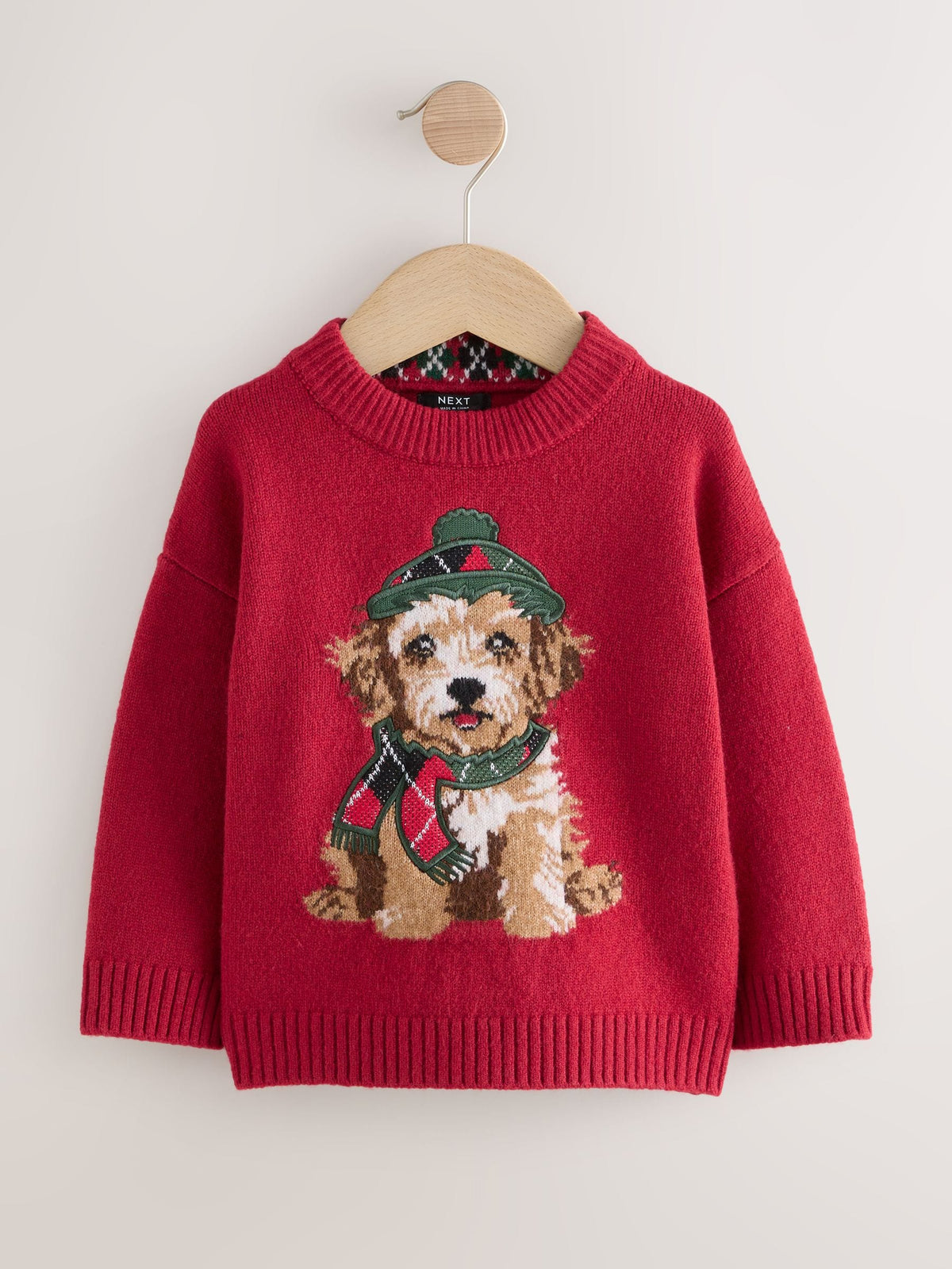 Red Dog Graphic Matching Family Christmas Jumper (3mths-7yrs) - image 4