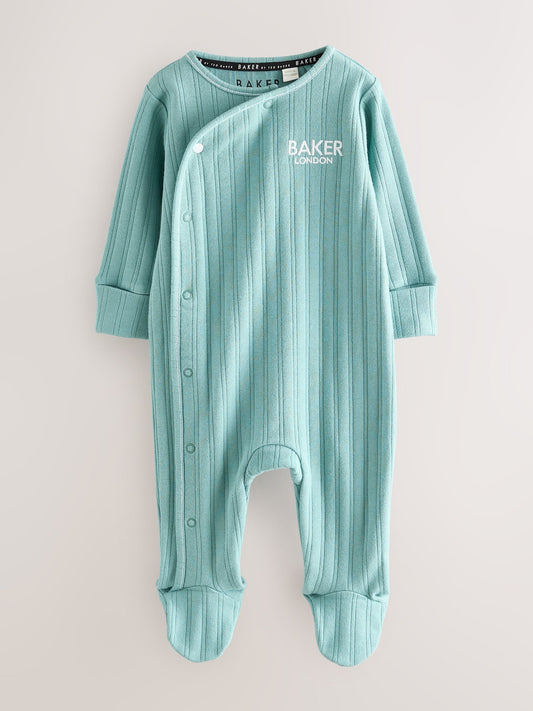 Baker by Ted Baker 2 Pack Textured Sleepsuits