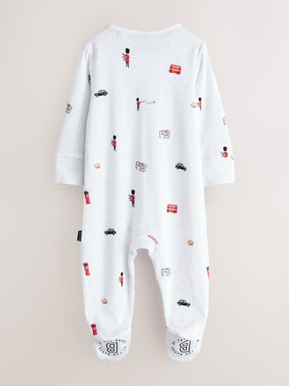 Baker by Ted Baker London Sleepsuit, Hat and Bib White Gift Set image 3