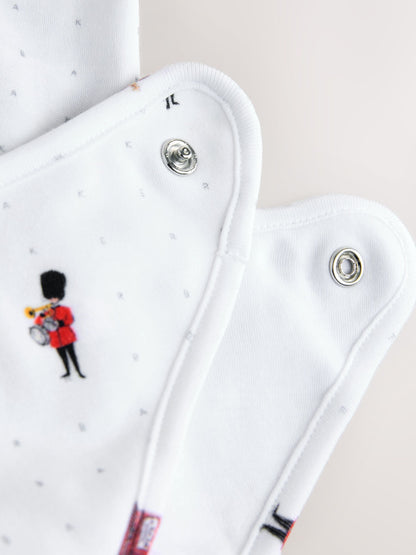 Baker by Ted Baker London Sleepsuit, Hat and Bib White Gift Set image 7