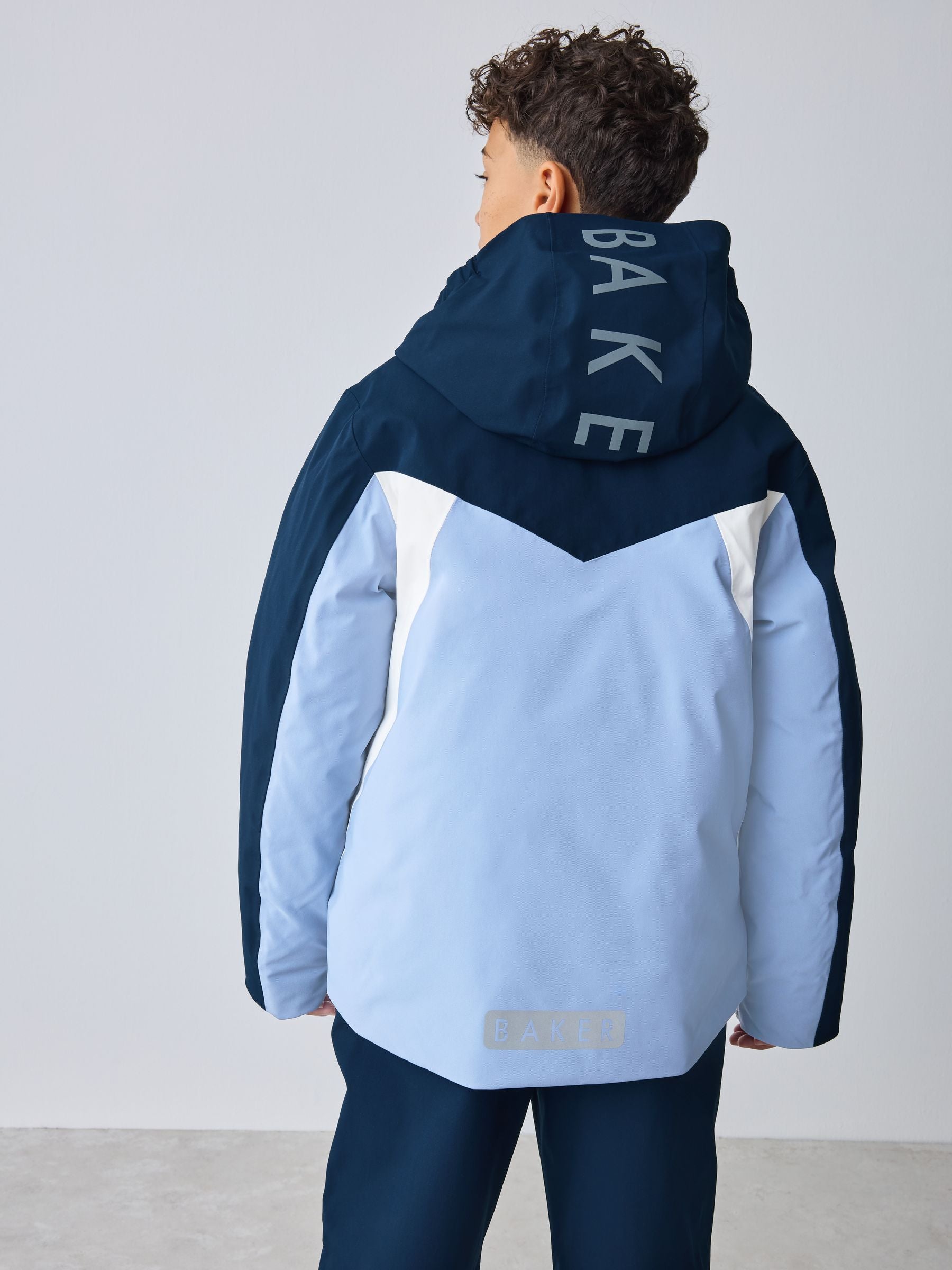 Baker by Ted Baker Blue Waterproof Padded Ski Coat image 2
