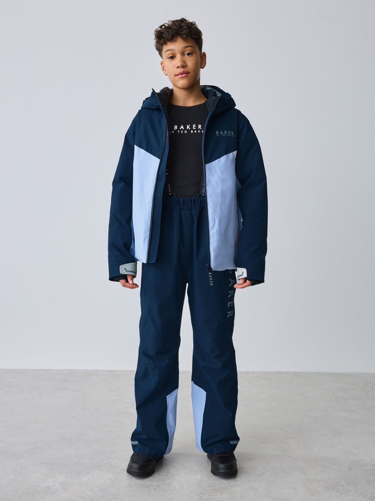 Baker by Ted Baker Blue Waterproof Padded Ski Coat image 3
