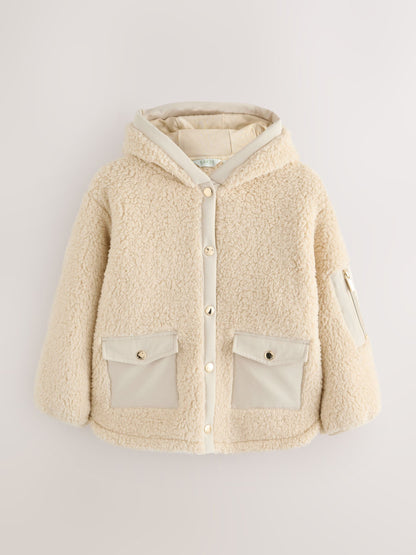 Baker by Ted Baker Zip-Through Hooded Borg Fleece Jacket image 6