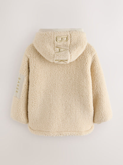 Baker by Ted Baker Zip-Through Hooded Borg Fleece Jacket image 8
