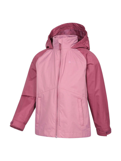 Dsiney Kidz - Mountain Warehouse Pink Torrent II Kids Waterproof Jacket image 3
