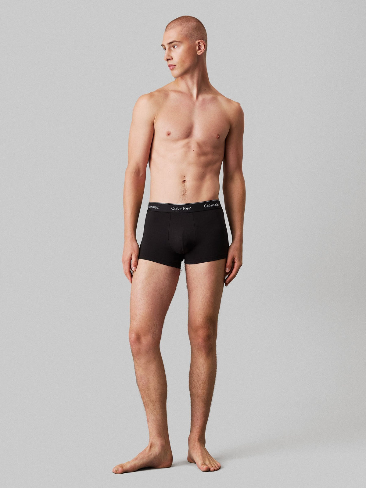 Dsiney Kidz - Calvin Klein Black Icon Cotton Stretch Boxer Trunks Set image 3