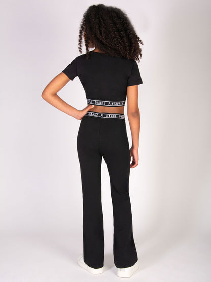 Dsiney Kidz - Pineapple Black Tape Hem Crop T-Shirt image 5