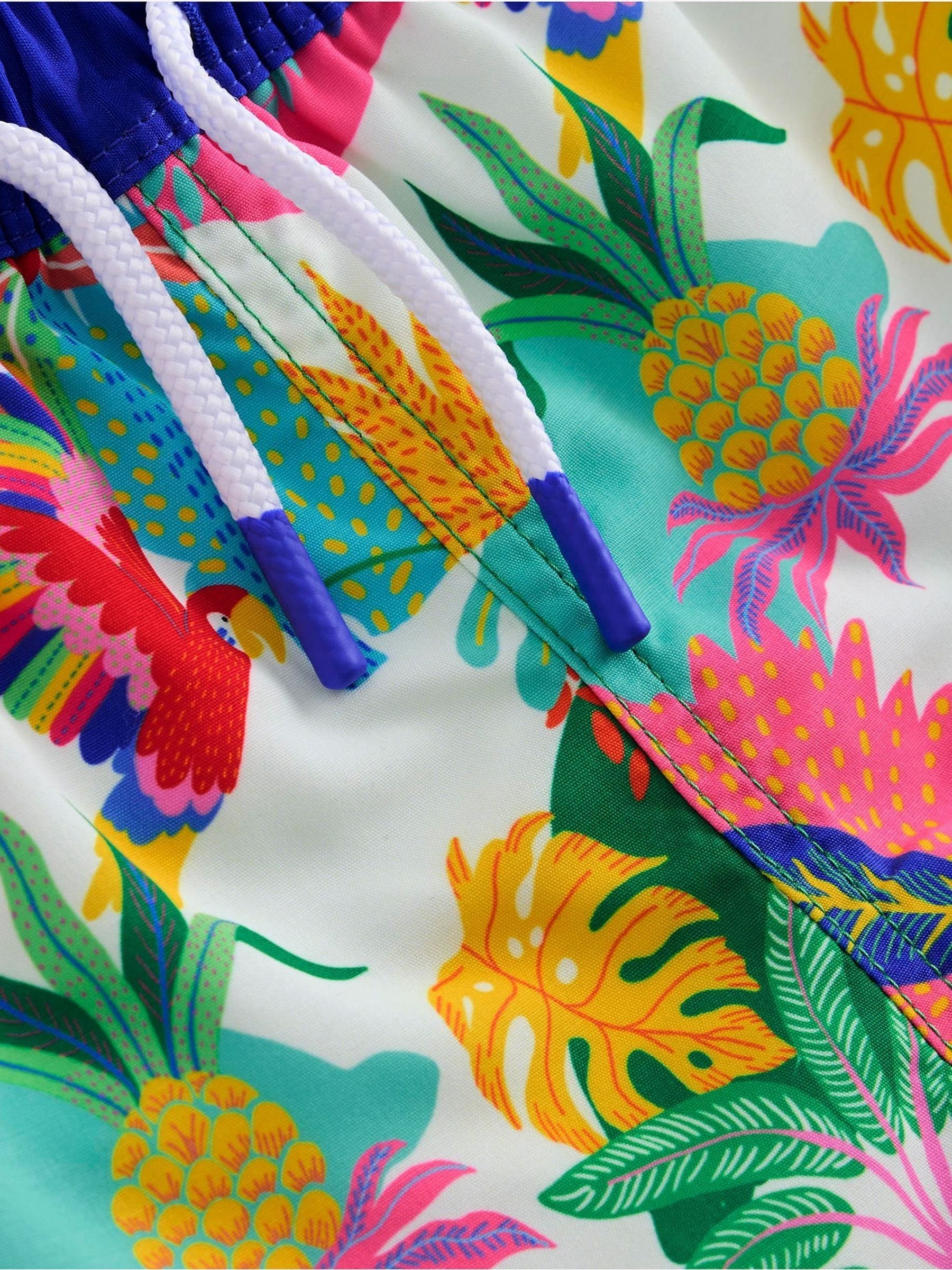 Boden Cream Swim Shorts image 3