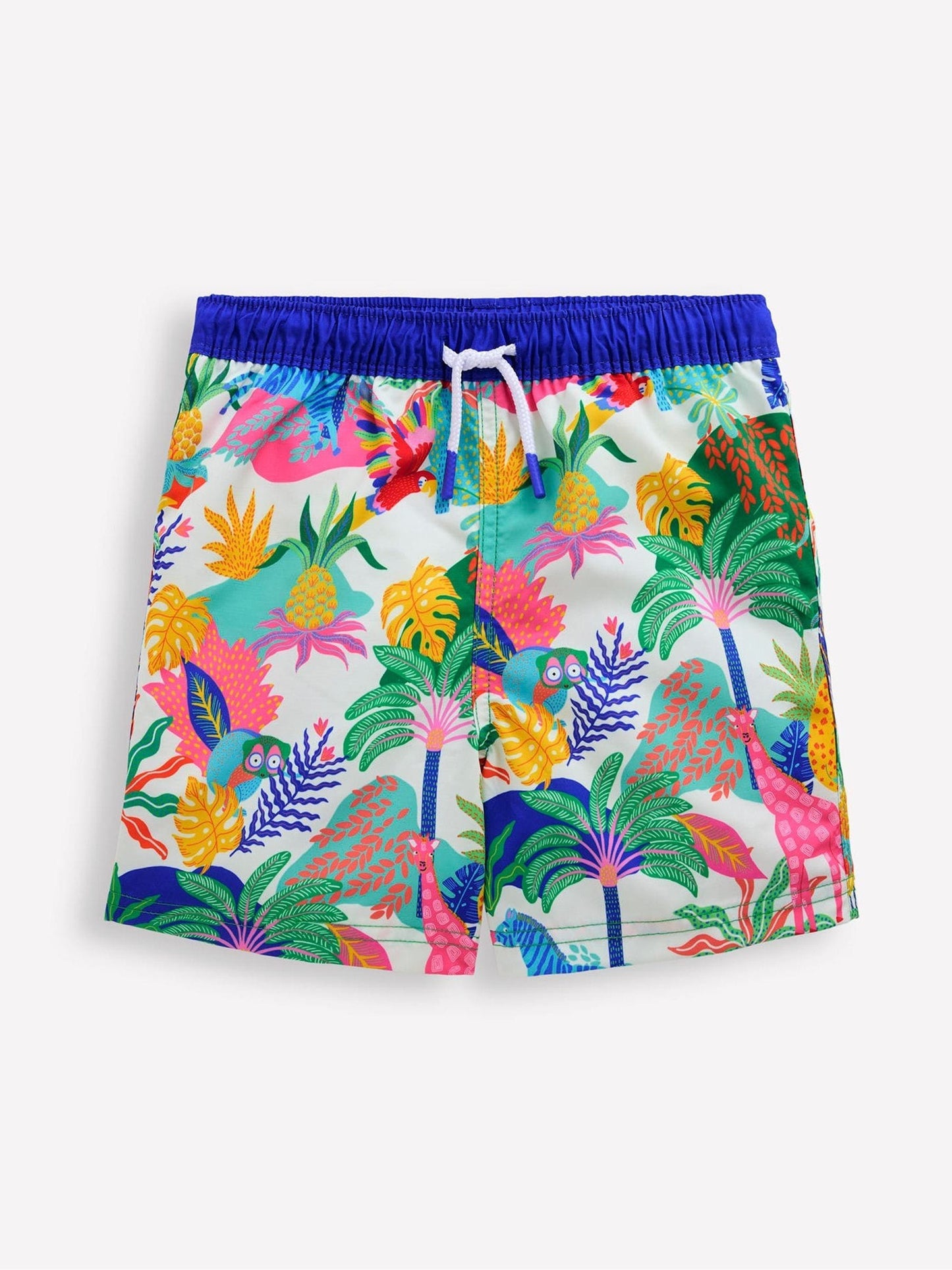 Boden Cream Swim Shorts image 1