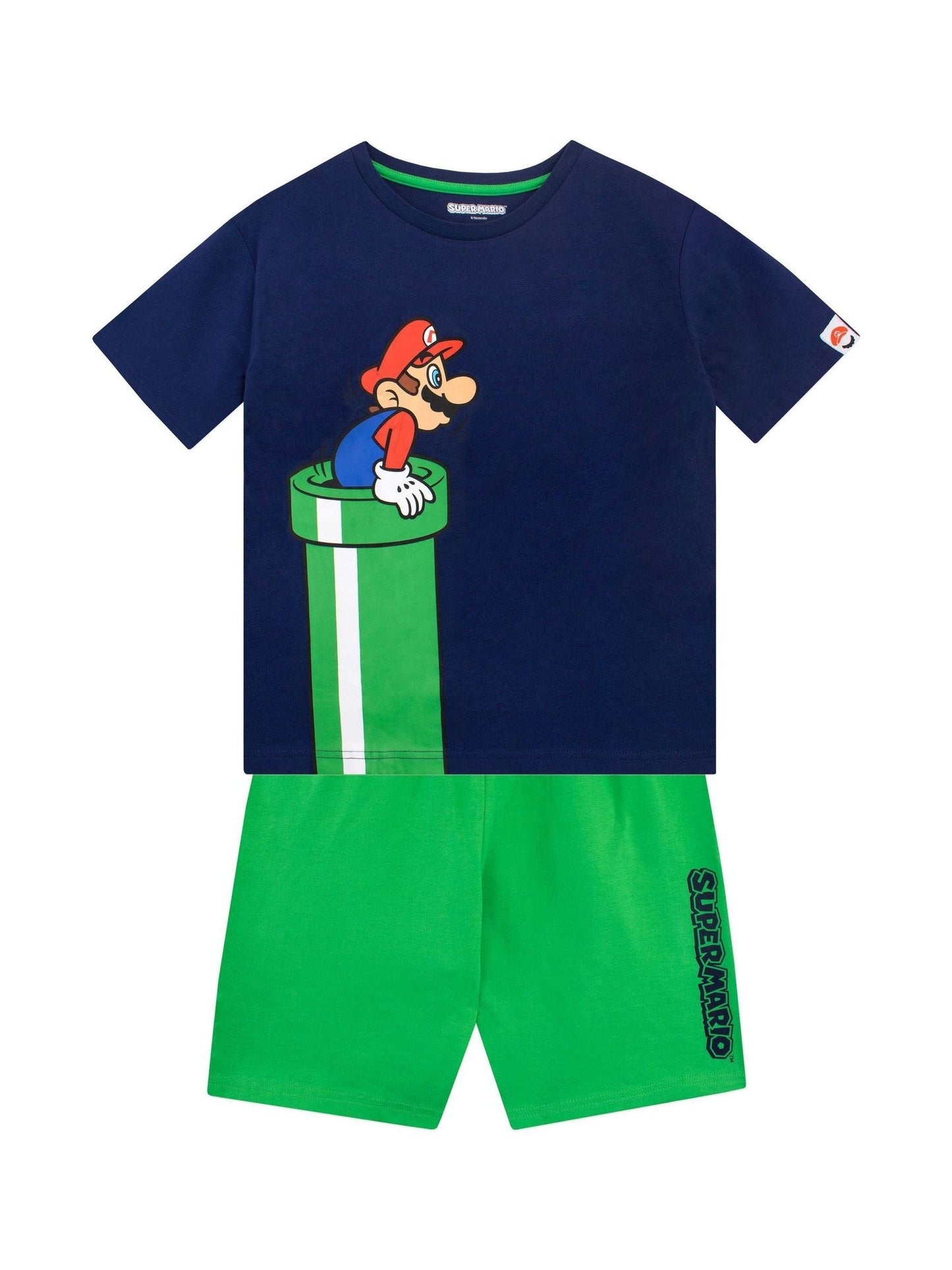 Dsiney Kidz - Character Green Super Mario Gaming 100% Cotton T-Shirt and Short Set image 4