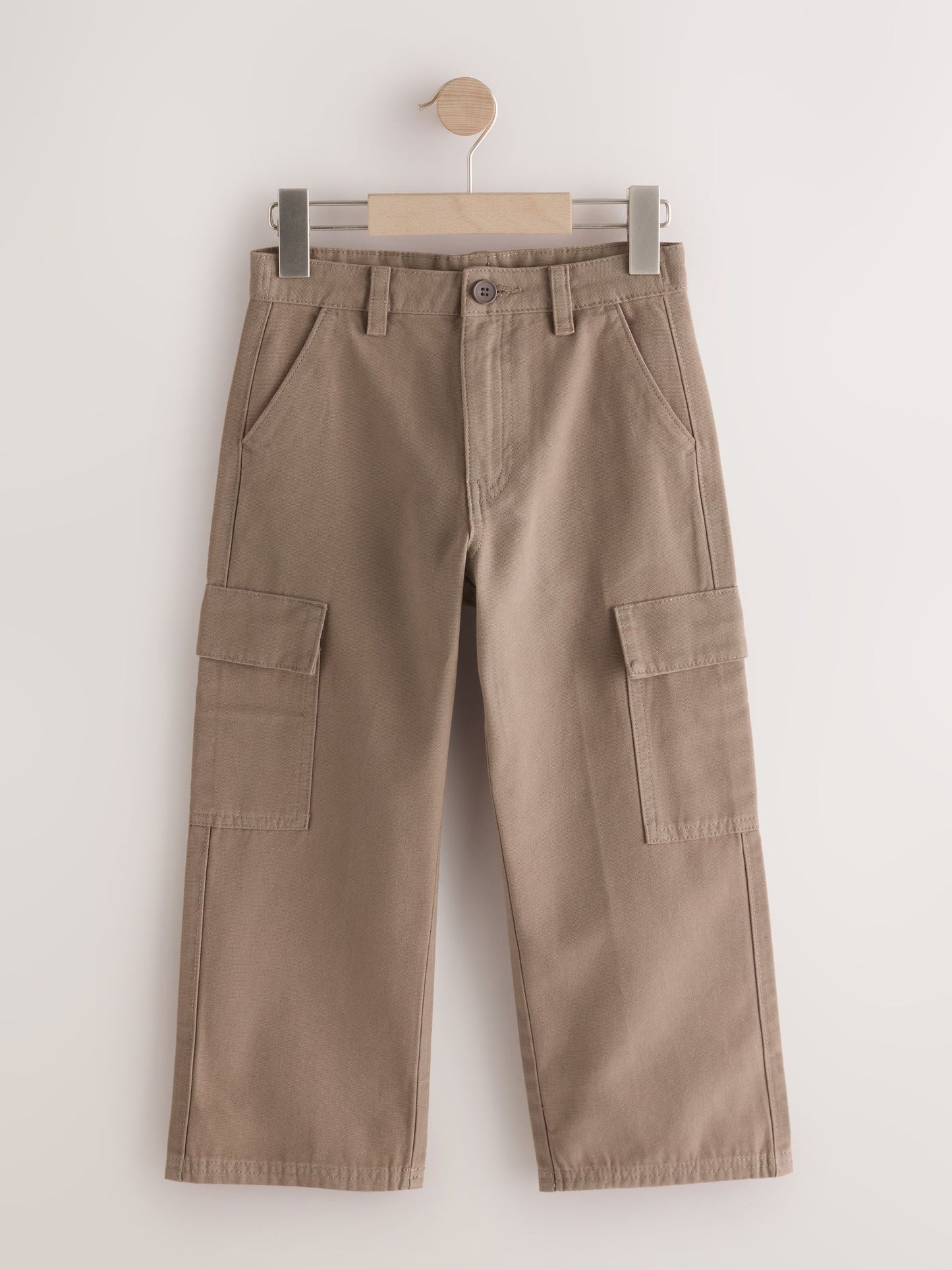 Dsiney Kidz - Tan Brown Woven Twill Cargo Trousers (3-16yrs) image 5