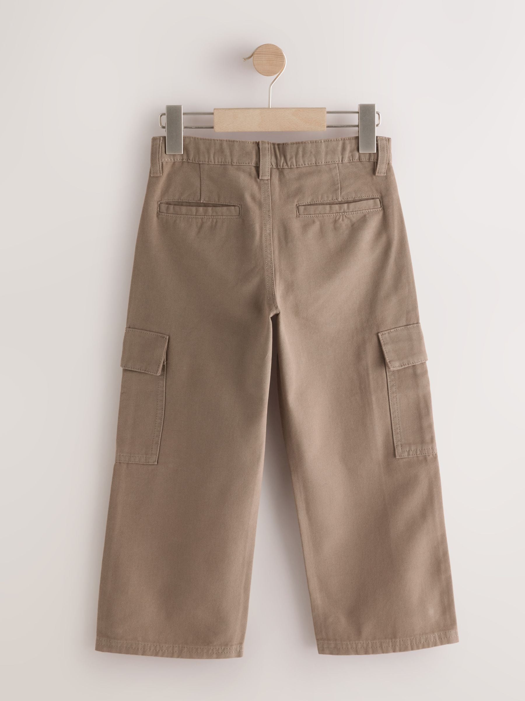 Dsiney Kidz - Tan Brown Woven Twill Cargo Trousers (3-16yrs) image 6