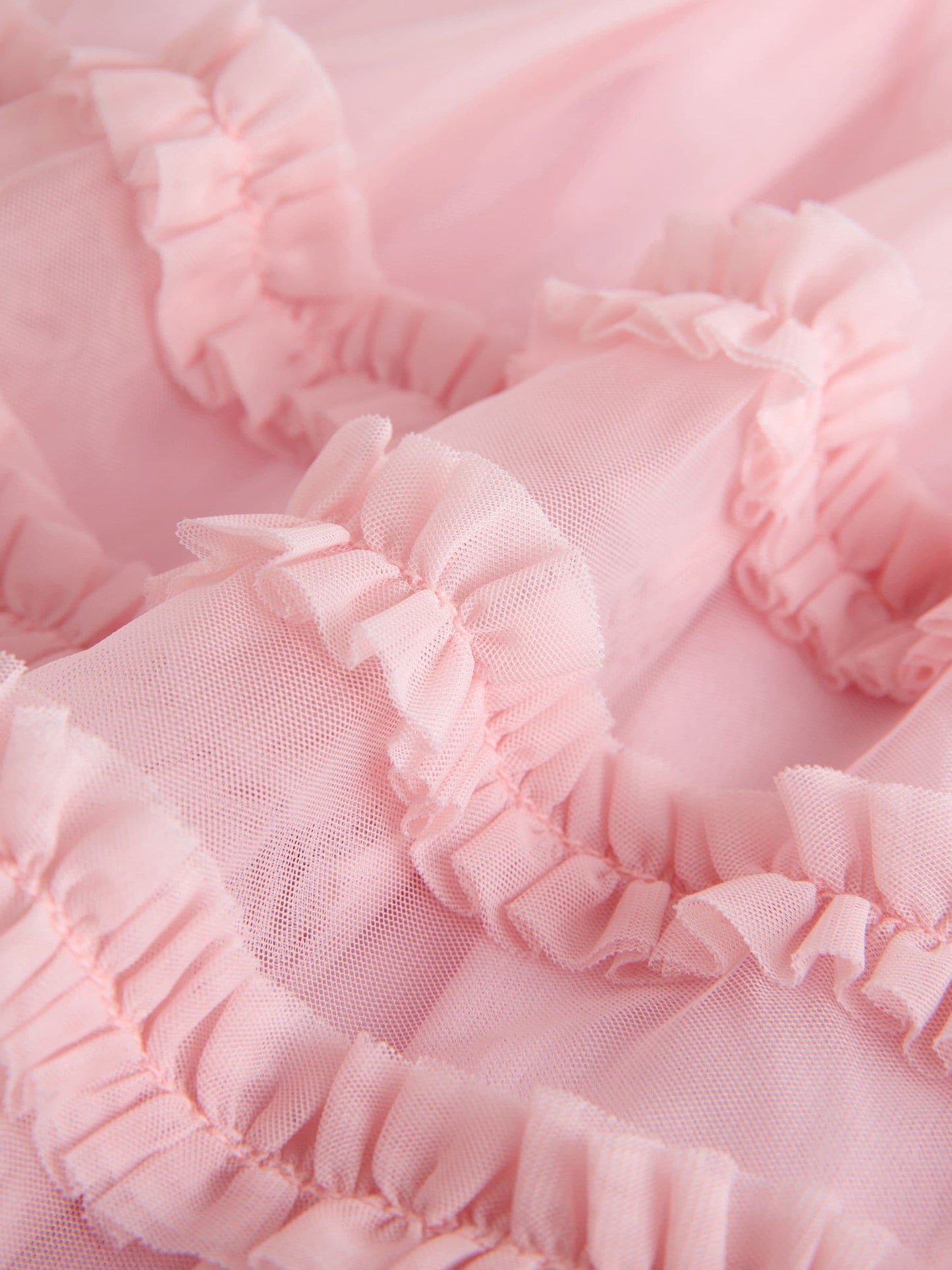 Baker by Ted Baker Pink 3D Corsage Mesh Tier Dress image 9