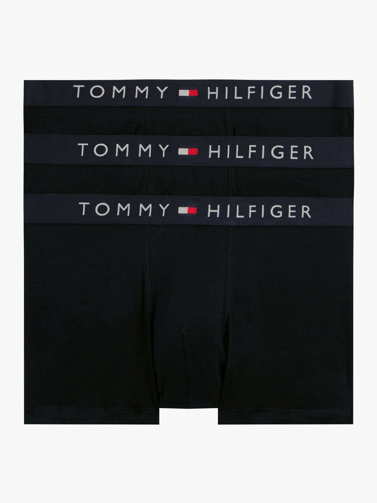Dsiney Kidz - Tommy Hilfiger Blue Original Logo Waistband Trunks 3 Pack image 1