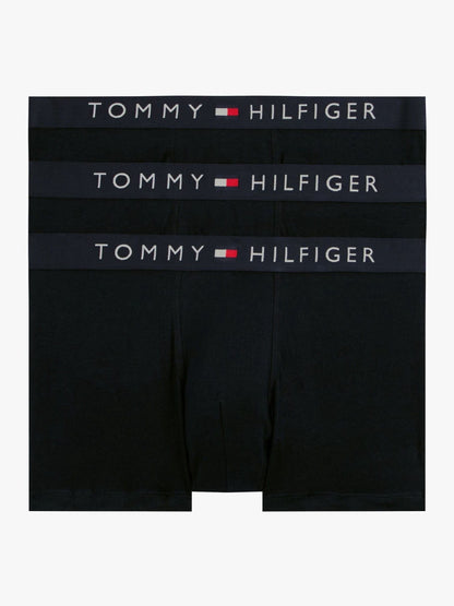 Dsiney Kidz - Tommy Hilfiger Blue Original Logo Waistband Trunks 3 Pack image 1