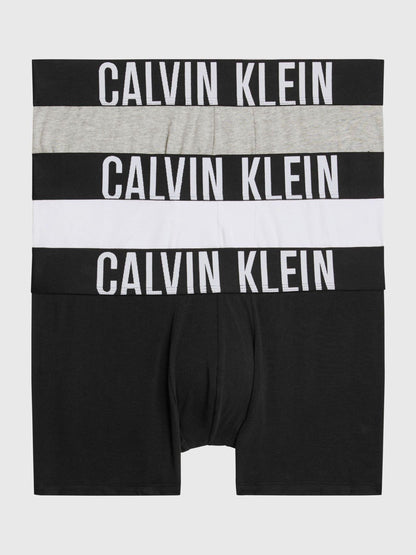 Dsiney Kidz - Calvin Klein Black/White/Grey Intense Power Cotton Trunks 3 Pack image 1