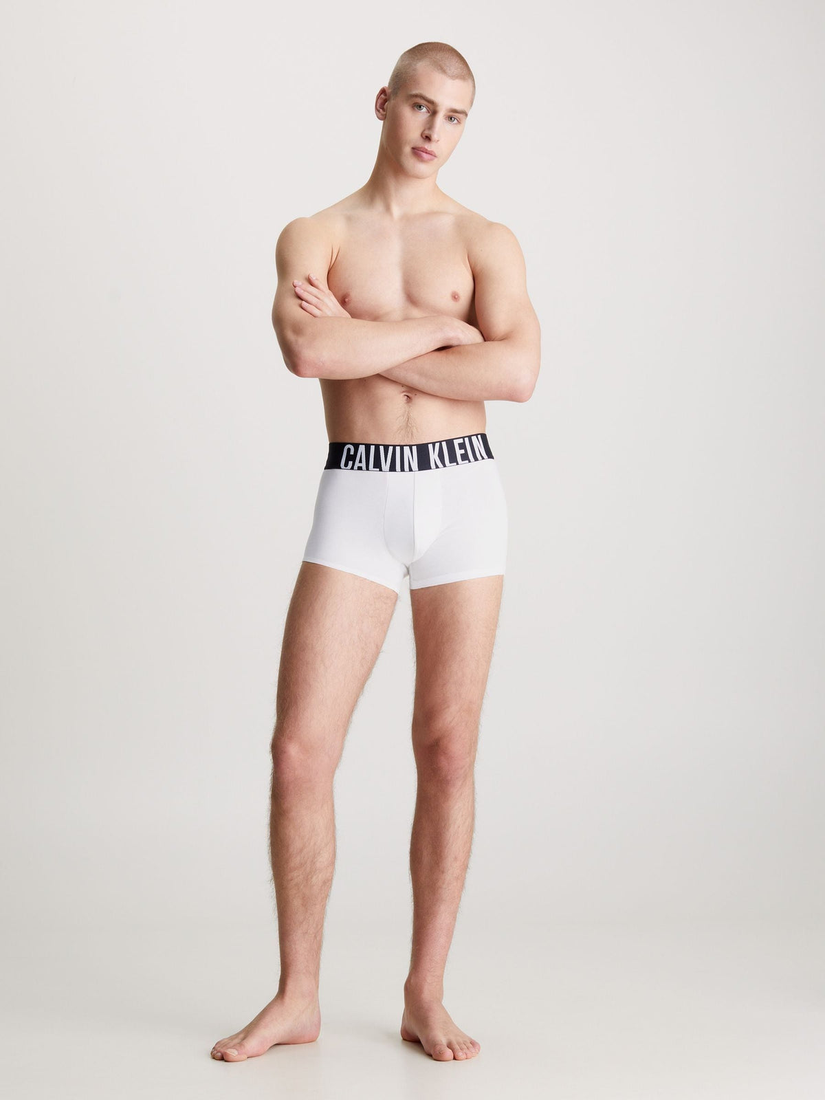 Dsiney Kidz - Calvin Klein Black/White/Grey Intense Power Cotton Trunks 3 Pack image 3