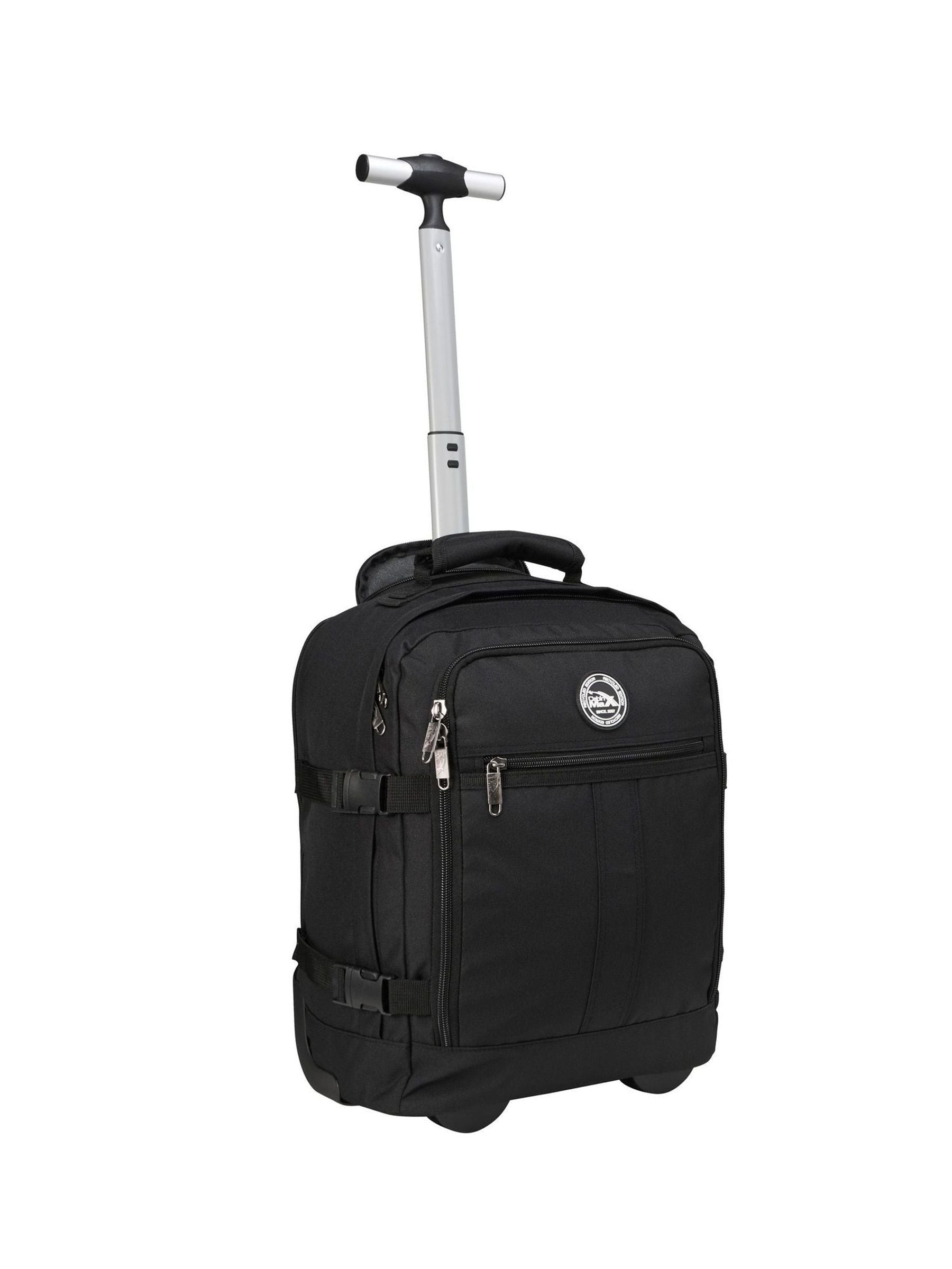 Cabin Max Black 24 Litre Metz Underseat Hybrid Trolley Bag and Backpack image 1