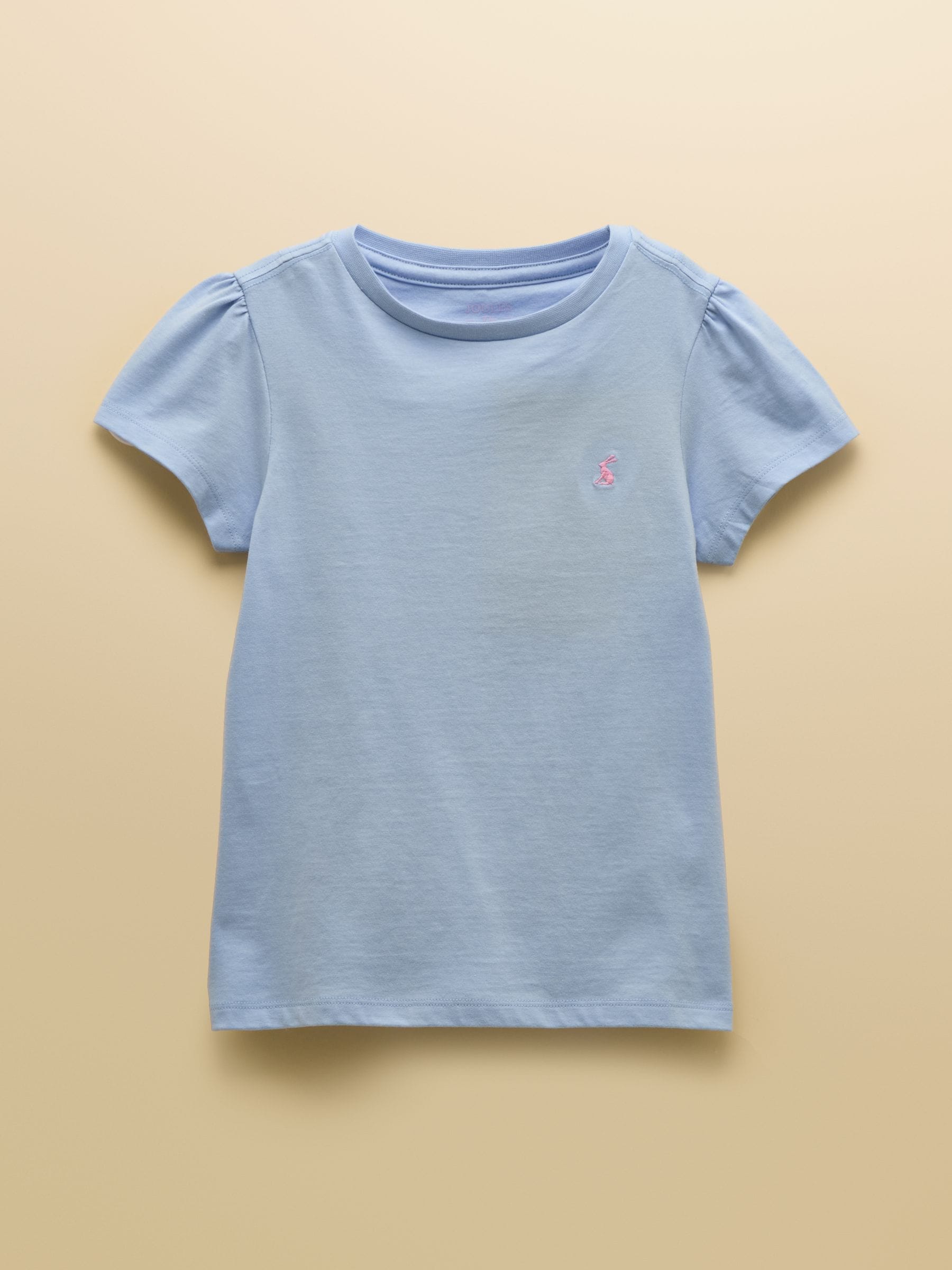 Joules Girls' Let's Go Blue Cotton Short Sleeve T-Shirt image 1