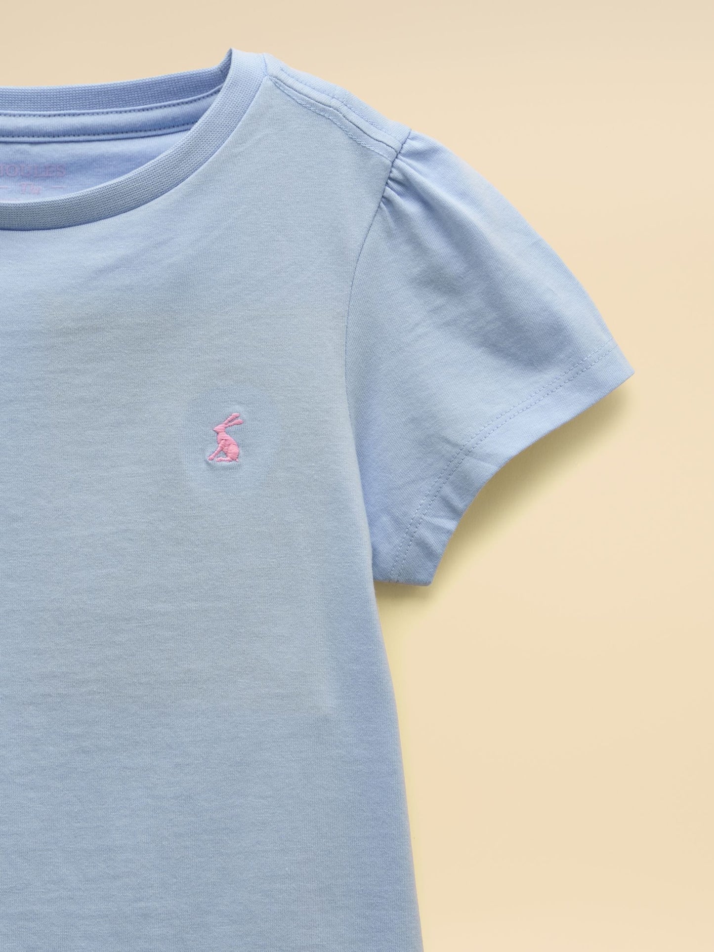Joules Girls' Let's Go Blue Cotton Short Sleeve T-Shirt image 3