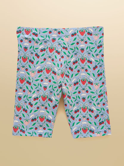 Joules Girls' Cartwheel Blue & Pink Cycling Shorts 2 Pack image 3