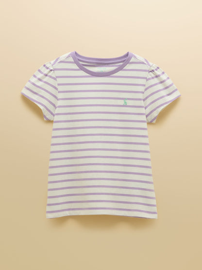 Joules Girls' Let's Go Purple & Green Short Sleeve T-Shirts 2 Pack image 2