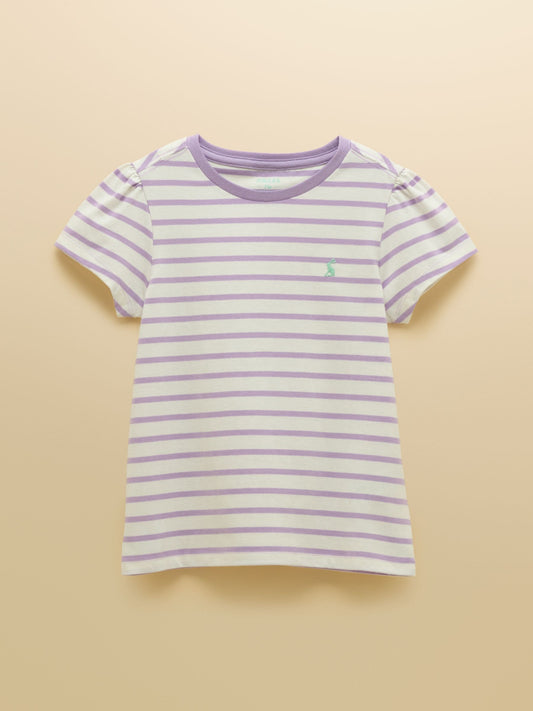 Joules Girls' Let's Go Purple & Green Short Sleeve T-Shirts 2 Pack image 2