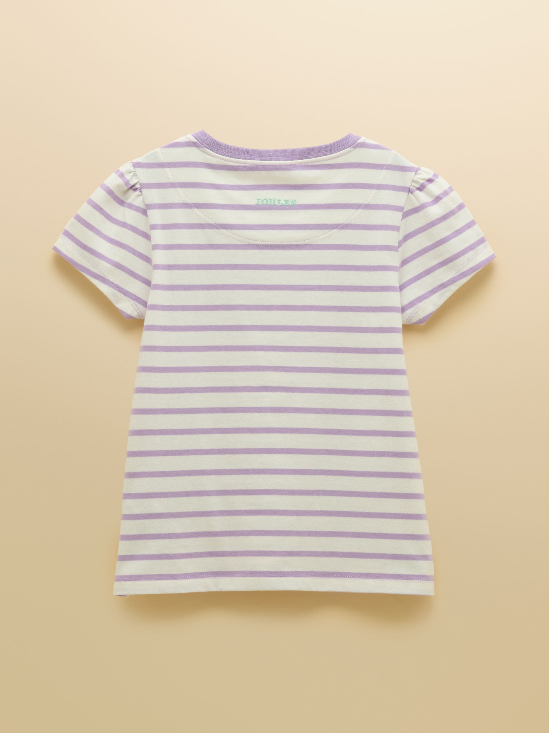 Joules Girls' Let's Go Purple & Green Short Sleeve T-Shirts 2 Pack image 3