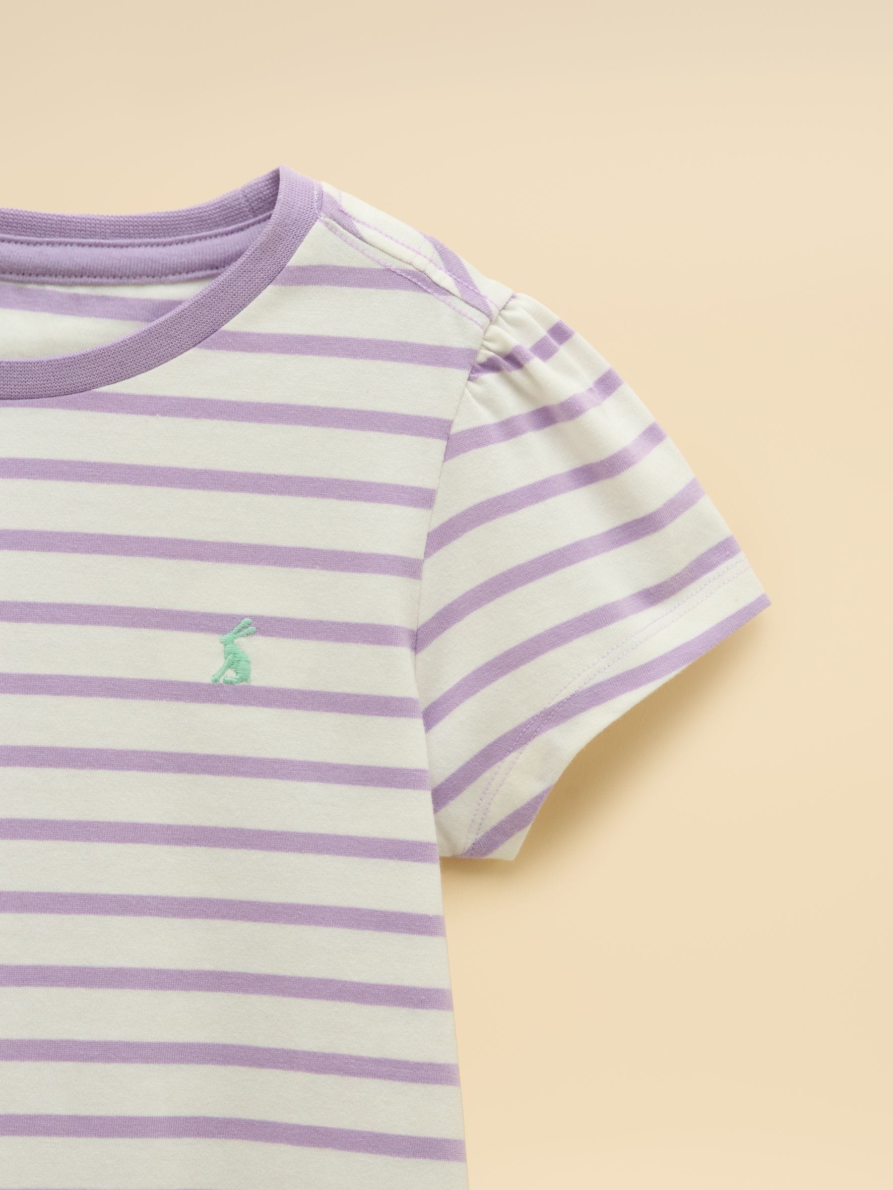 Joules Girls' Let's Go Purple & Green Short Sleeve T-Shirts 2 Pack image 4