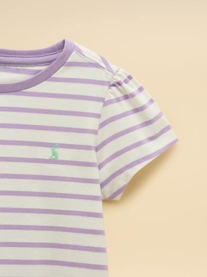 Joules Girls' Let's Go Purple & Green Short Sleeve T-Shirts 2 Pack image 4