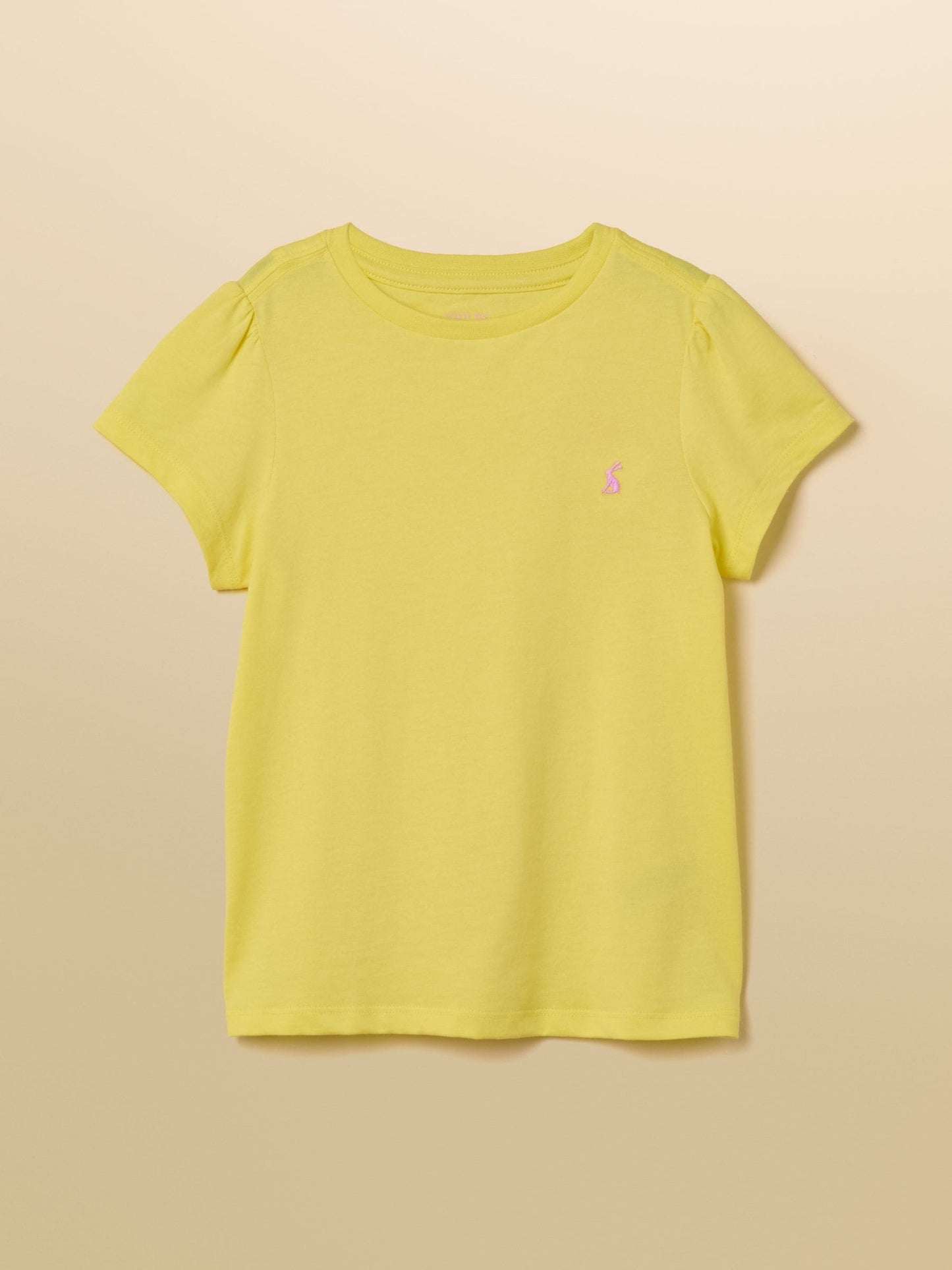 Joules Girls' Let's Go Pink & Yellow Short Sleeve T-Shirts 2 Pack image 2