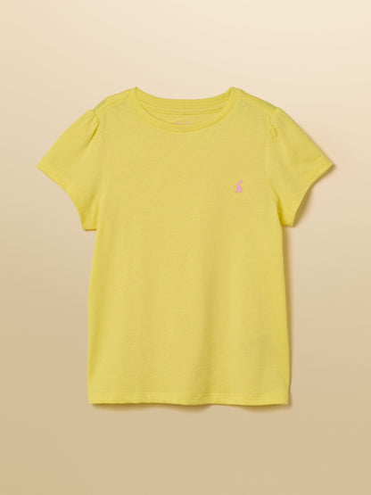 Joules Girls' Let's Go Pink & Yellow Short Sleeve T-Shirts 2 Pack image 2