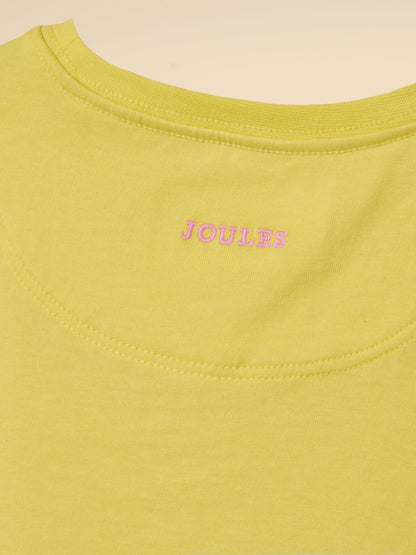 Joules Girls' Let's Go Pink & Yellow Short Sleeve T-Shirts 2 Pack image 6