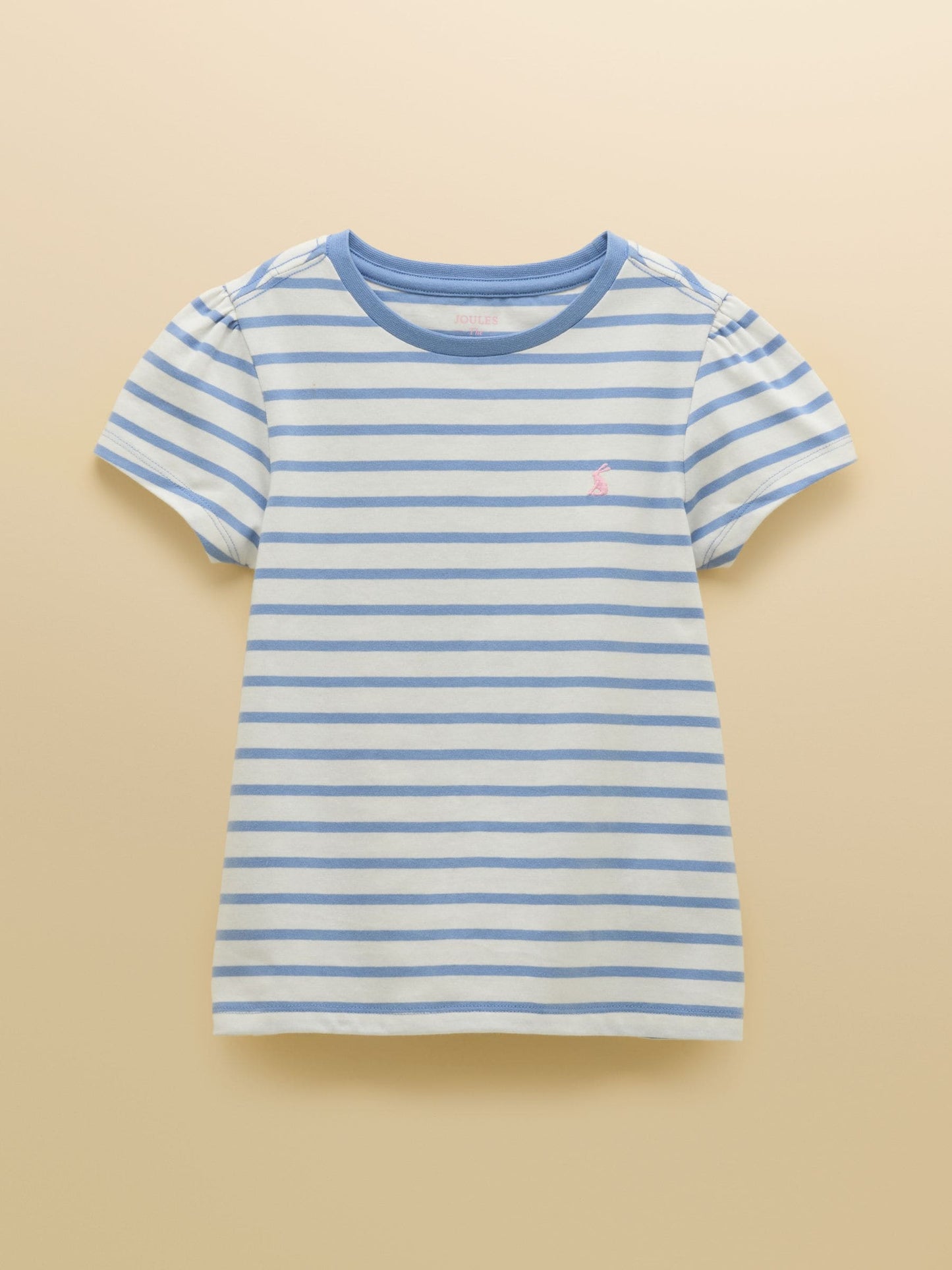 Joules Girls' Let's Go Pink/Blue/Turquoise Short Sleeve T Shirts 3 Pack image 3