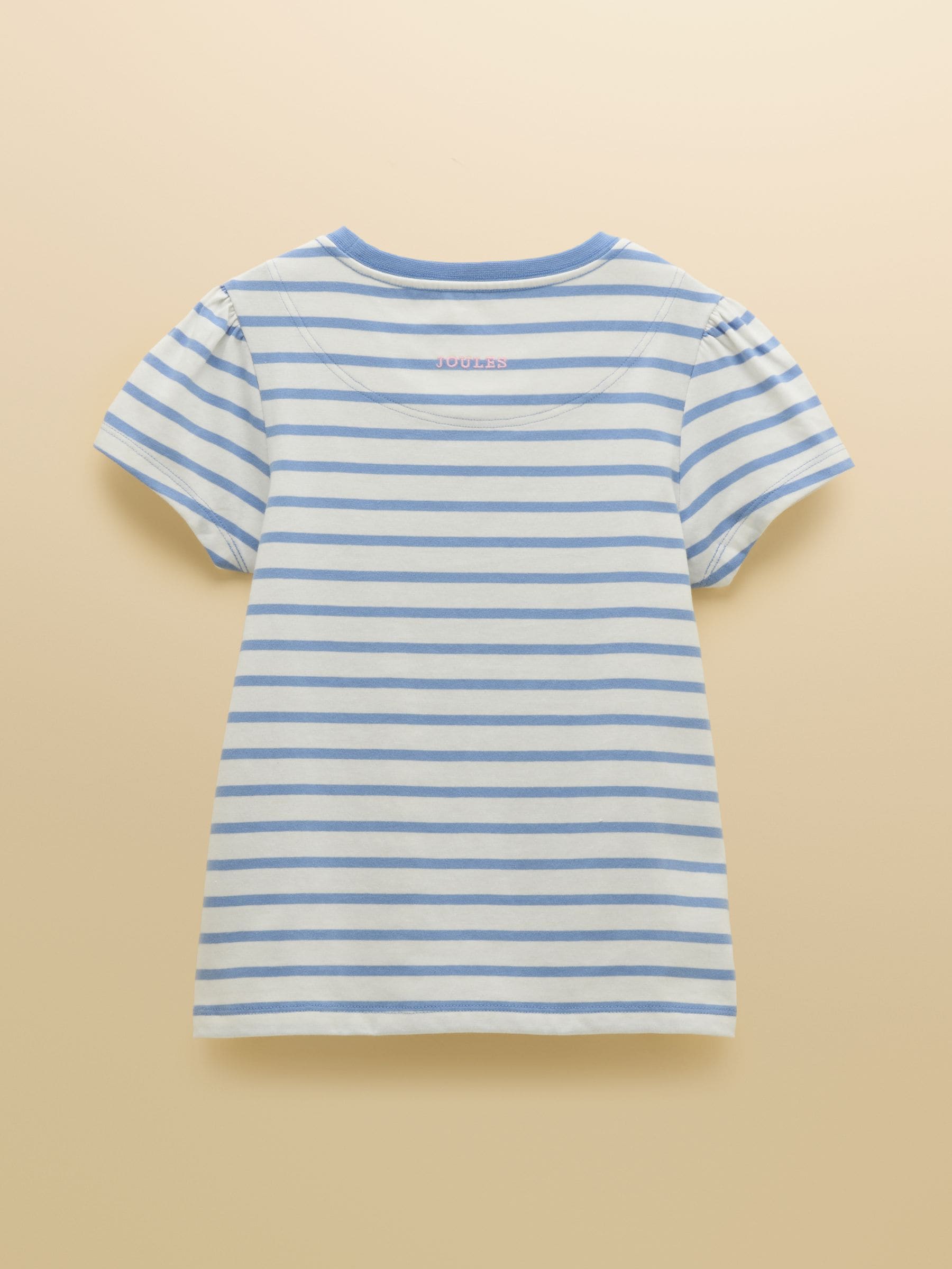 Joules Girls' Let's Go Pink/Blue/Turquoise Short Sleeve T Shirts 3 Pack image 4