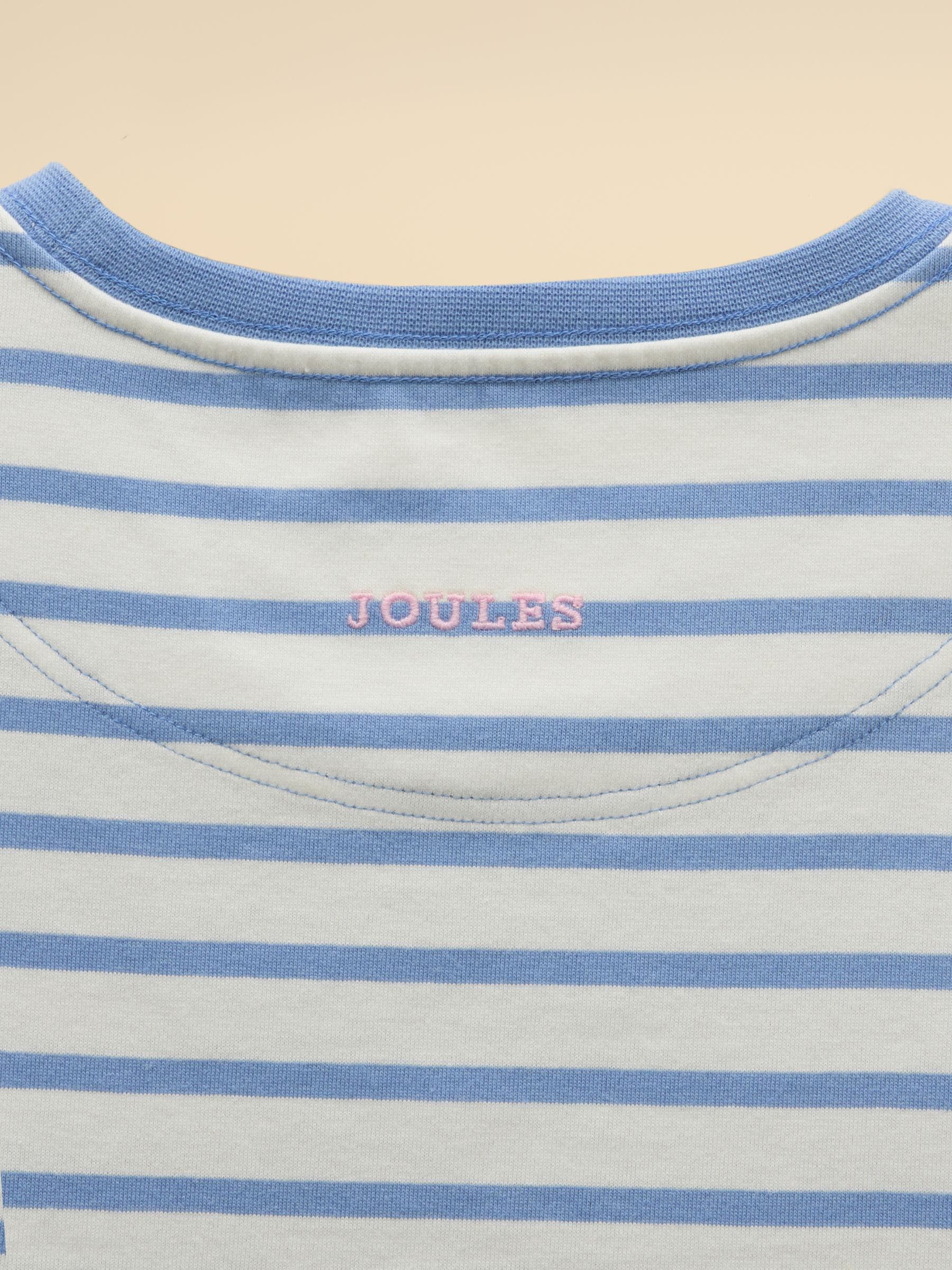 Joules Girls' Let's Go Pink/Blue/Turquoise Short Sleeve T Shirts 3 Pack image 6