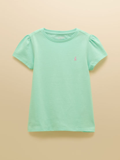 Joules Girls' Let's Go Pink/Blue/Turquoise Short Sleeve T Shirts 3 Pack image 7