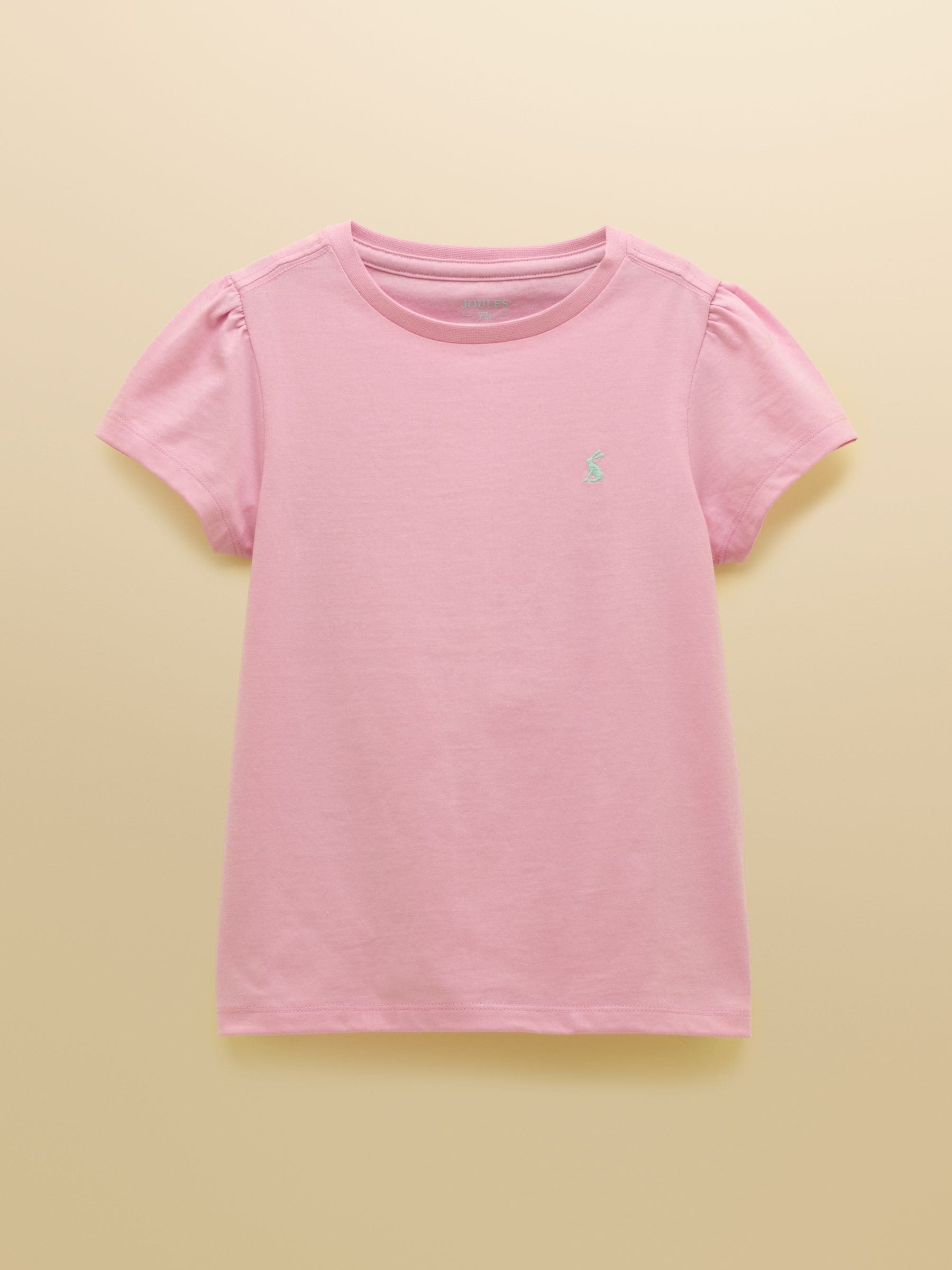 Joules Girls' Let's Go Pink/Blue/Turquoise Short Sleeve T Shirts 3 Pack image 8