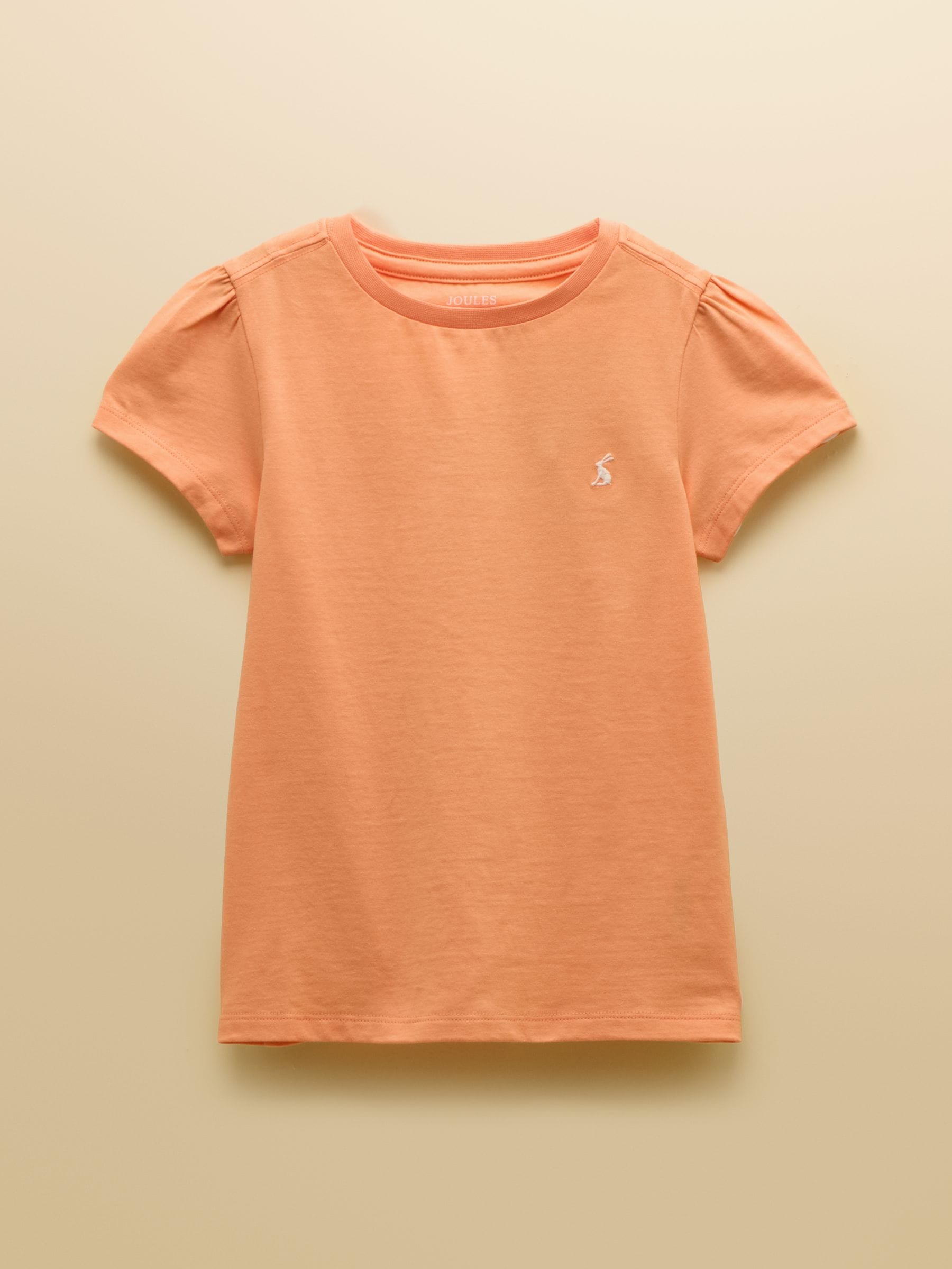 Joules Girls' Let's Go Pink/Orange/Yellow Short Sleeve T Shirts 3 Pack image 3