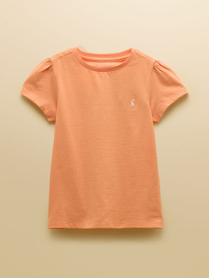 Joules Girls' Let's Go Pink/Orange/Yellow Short Sleeve T Shirts 3 Pack image 3