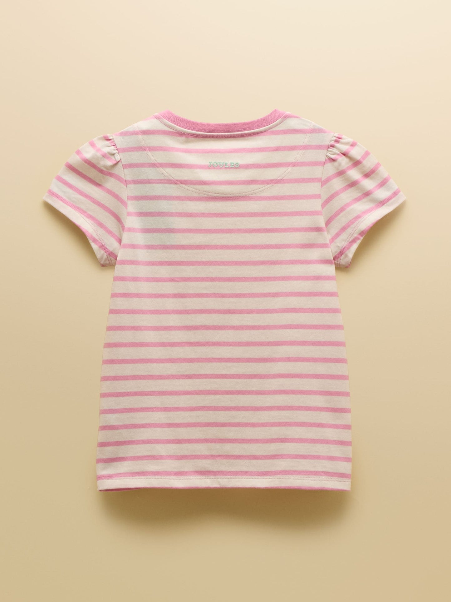 Joules Girls' Let's Go Pink/Orange/Yellow Short Sleeve T Shirts 3 Pack image 5