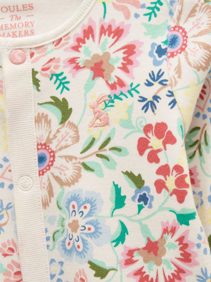 Joules Razamataz Multi Floral Cotton Babygrow image 3